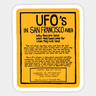 Heaven's Gate Cult / Original Flyer Ad Sticker